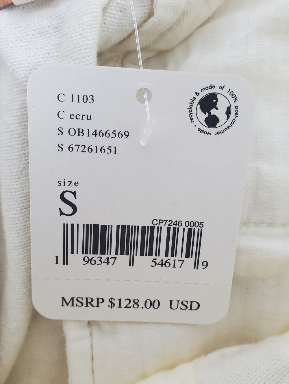 Free People Sky Rider Pant in Ecru Size Small - Picture 11 of 16